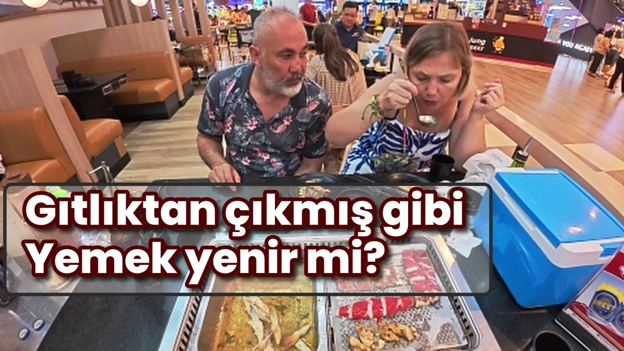 Gıtlıktan çıkmış gibi Yemek yendik Yuh yani.
