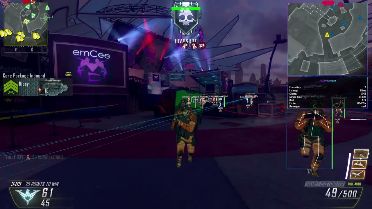 Black Ops 2 Plutonium Cheat : INFARCTED UPDATE 4.2 (Showcase / Undetected)