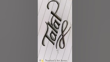 Talat Name Art #shorts #ytshorts