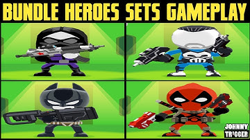 Johnny Trigger Update 1.8 - All Bundles Characters & Weapons Gameplay! [60FPS]