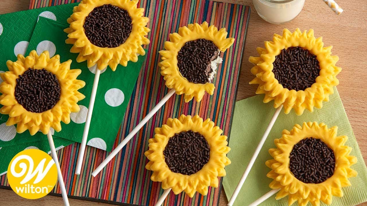How To Make Sunflower Cookie Pops