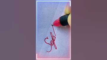 Simple Handwriting||Calligraphy||Cursive writing||September||
