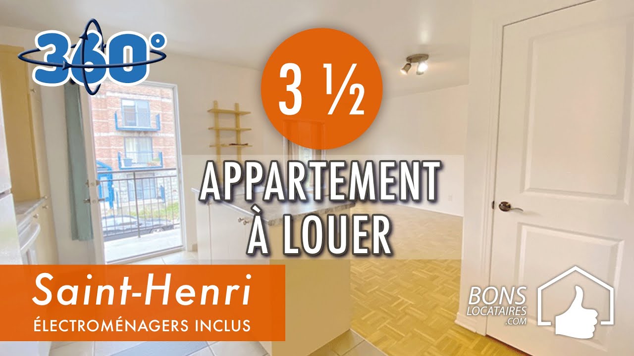 Apartment Tour Visite virtuelle 360° / Appartement à louer SaintHenri