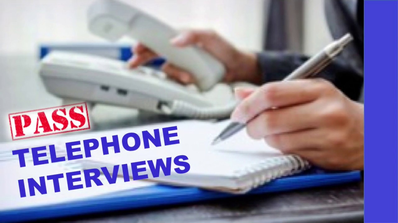 How To Pass Telephone Interviews Interview Training Youtube