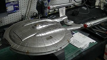 Polar Lights 1/350 Scale Enterprise NX-01 Buildup PT 11 Aztec Decal Application