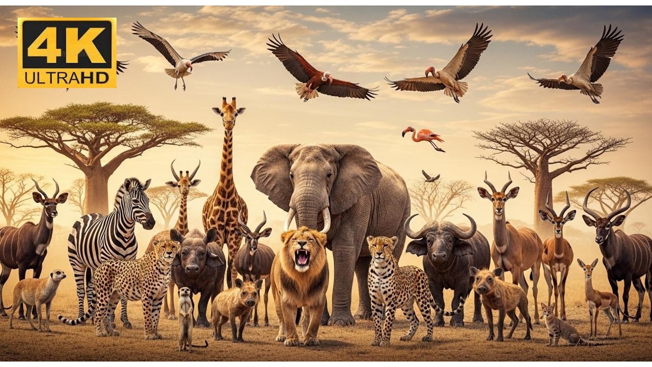 African Wildlife Paradise | Relaxing Piano & Nature Sounds - YouTube