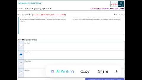 CS504 - Software Engineering - I (Quiz No.2) 💯 Percent Correct Paid Whatsapp 03426692724