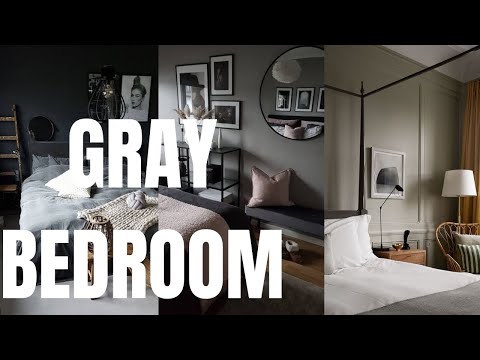 100 Stylish Gray Bedroom Ideas. Grey Decor Inspiration for Bedroom.