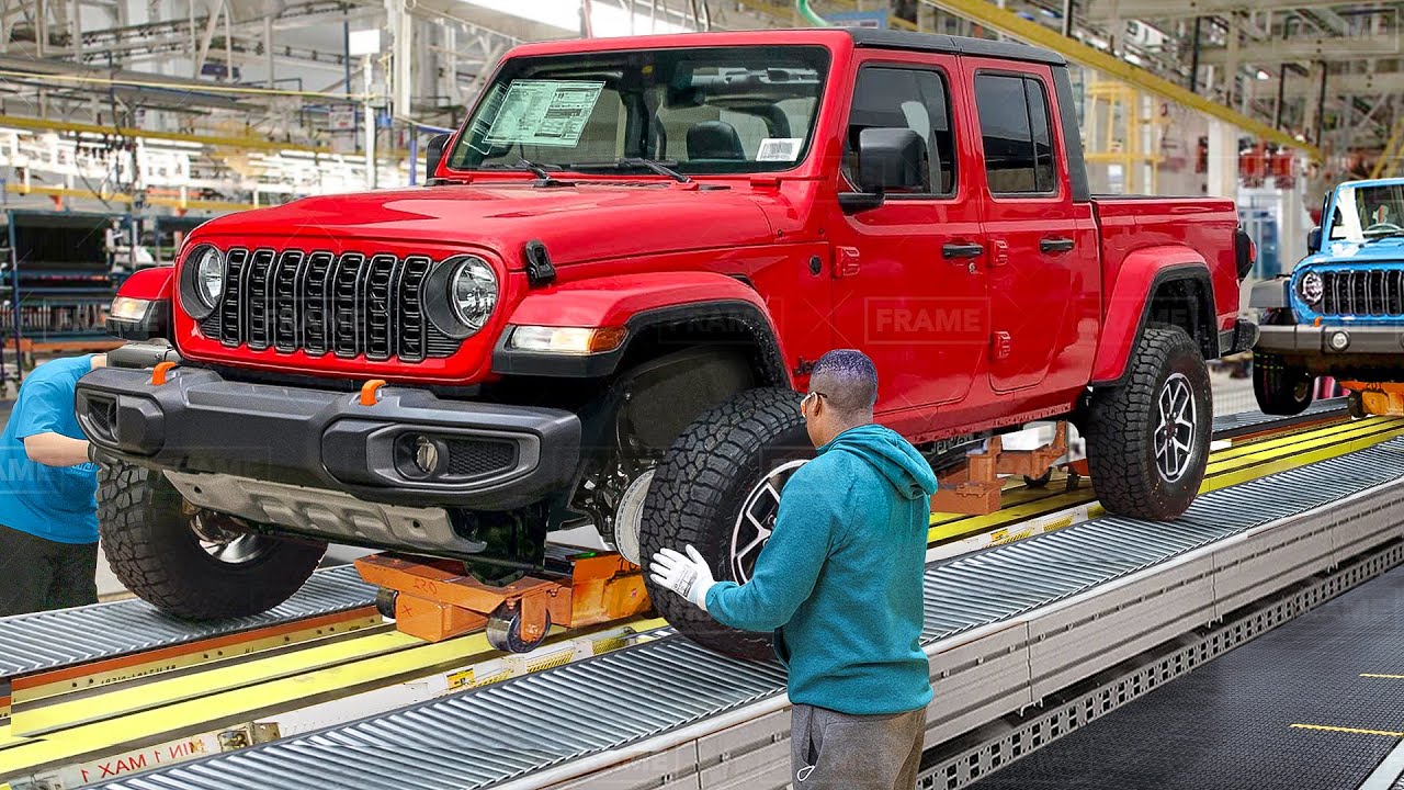 Inside US Best Mega Factory Producing the Massive Jeep Gladiator - Production Line