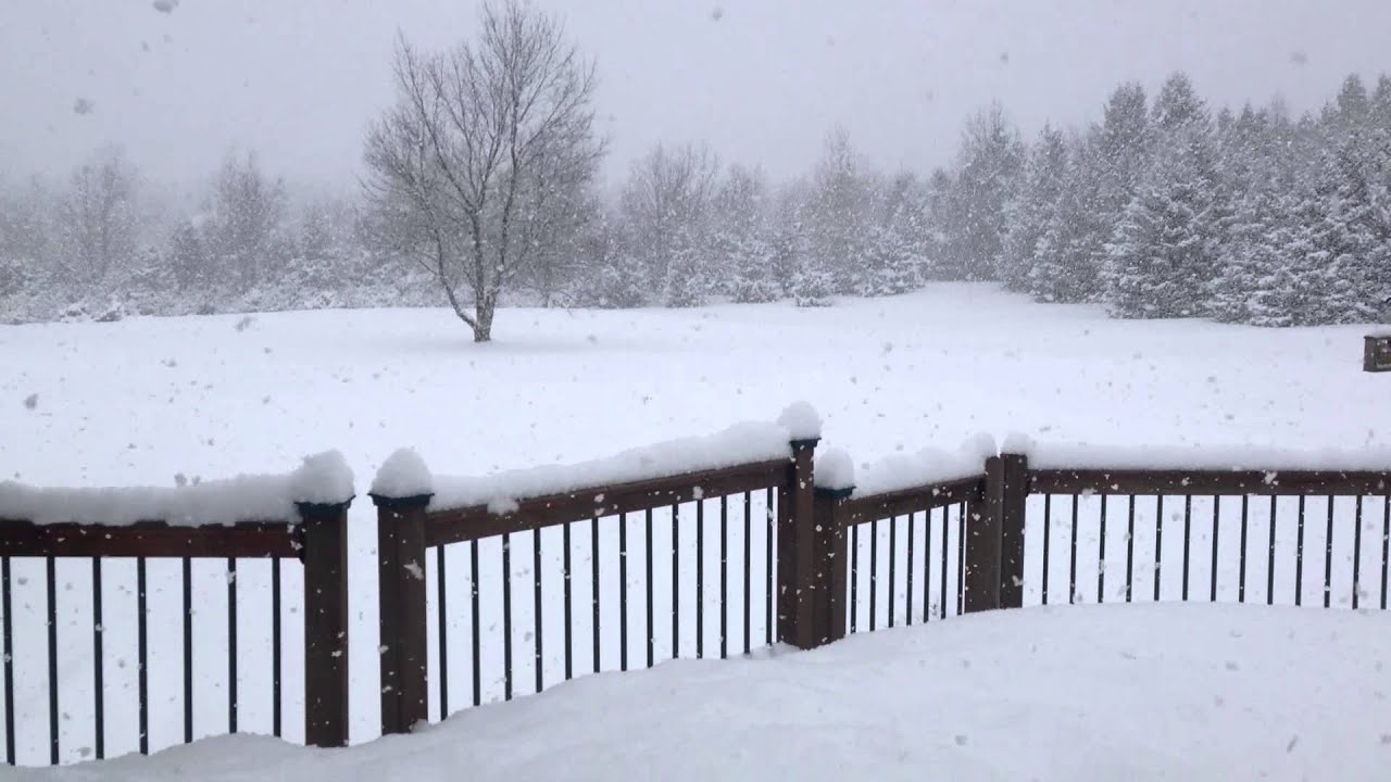 Lake Effect Snow Traverse City Michigan Youtube