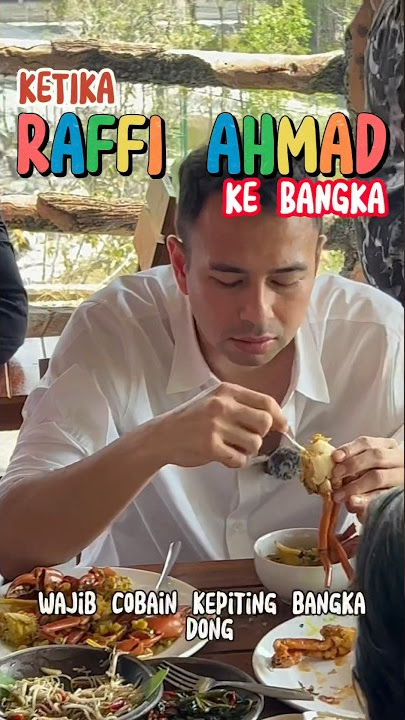 WHEN RAFFI AHMAD GOES TO BANGKA 🔥🔥#bangka #bangkabelitung #bangkaculinary #explorebangka #belitung