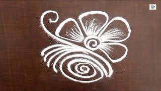 Very Simple Rangoli design for daily purpose