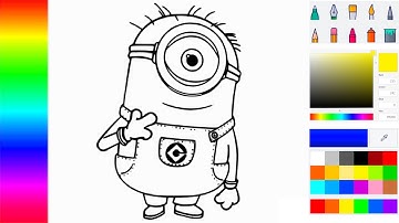 How to Color a Minion on my PC with MS Paint 3D