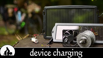 usb solar panel & dynamo hub charger for bicycle touring - tutb ✔