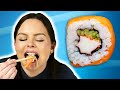 Irish people try real japanese sushi