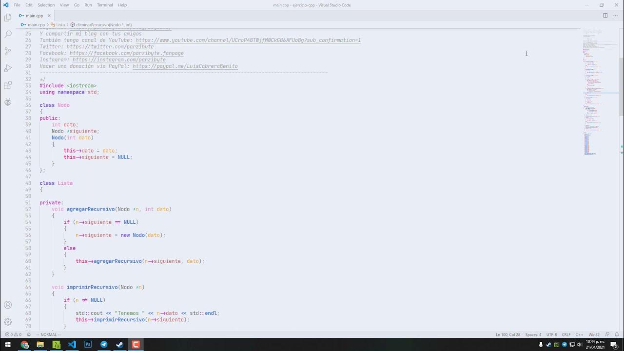 Lista enlazada en C++ - Estructura de datos - YouTube