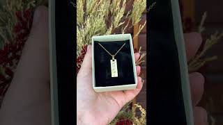 Dikdörtgen kolye isim yazımı #keşfet #kolye #keşfetteyiz #markalama #pazarlama #keşfet #jewelry