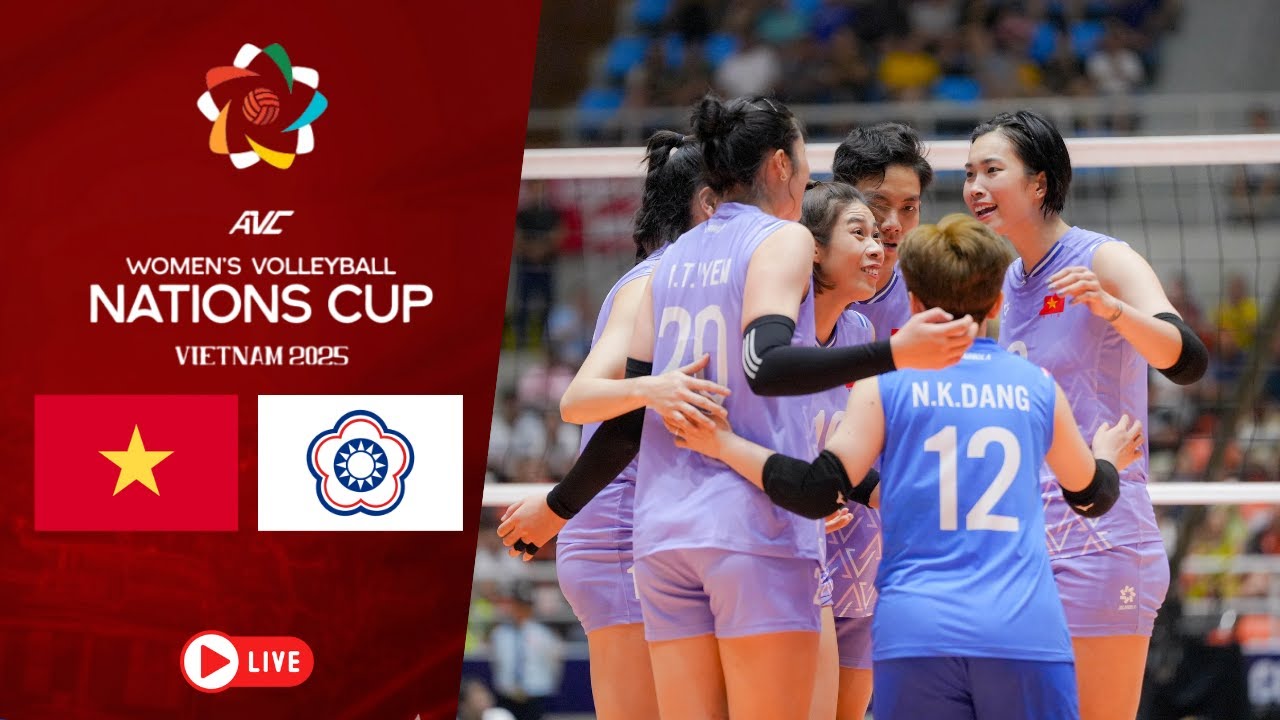 Vietnam 🇻🇳 vs  Chinese Taipei | AVC Womens Volleyball Nations Cup | June 8, 2025 | Hanoi, Vietnam