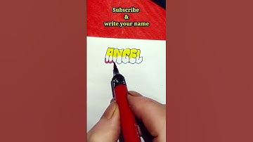 Bubble letter writing || name writing on request#calligraphy #alphabets #art#shorts