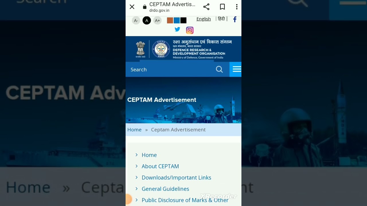 DRDO_CEPTAM_10 Techenician-A_EXAM Date_Declared ! DRDO CEPTAM 10 Admit Card2022.