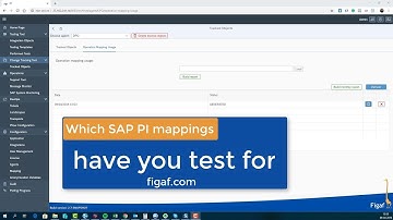 Which SAP PI message mappings are used and tested