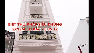 Bán Nhà Gò Vấp (ĐÃ BÁN 8.35 tỷ 2019) Biệt thự nhà phố 5x15m, KIẾN TRÚC PHÁP, Nhà Đất Gò Vấp