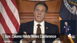 NY Gov. Cuomo Holds News Conference