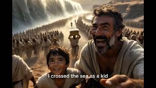 Joshua &amp; Israelites Cross River Jordan on Dry Ground | Epic AI Bible Animation
