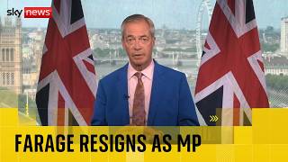 BREAKING: Nigel Farage quits as MP and will stand in Clacton by-election