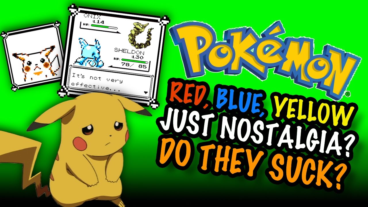 Pokemon Red Blue Yellow Just Nostalgia Do They Suck 3ds Virtual Console Youtube