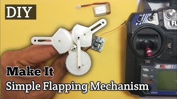 How to build ornithopter simple flapping mechanism #ornithopter #flappingmechanism