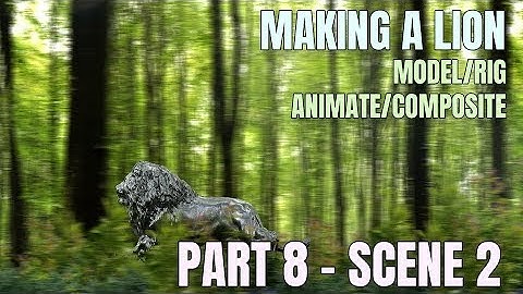 MODEL AND ANIMATE A LION | Part 8 | Full workflow | real contract | Blender 2.8
