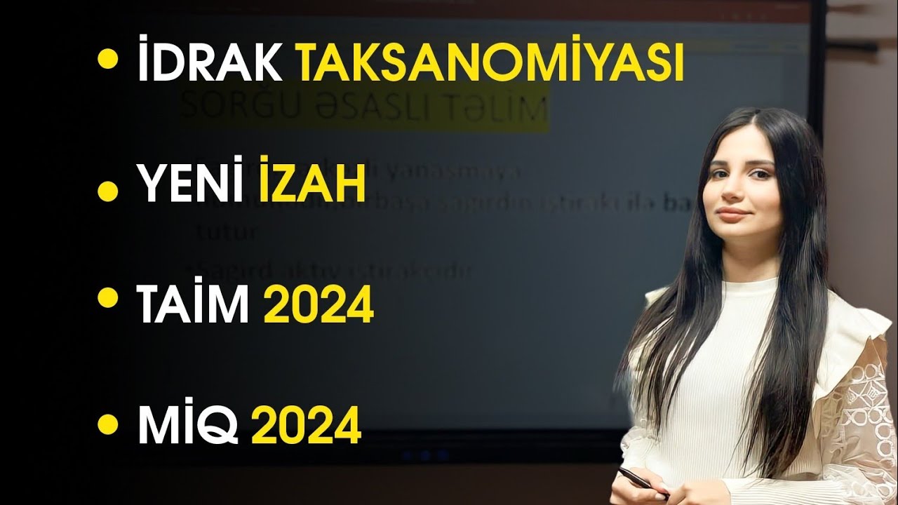 İDRAKİ TAKSANOMİYA SADƏ VERSİYADA ÖYRƏN