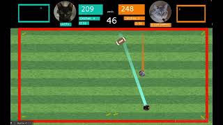 Cat League Wk. 02 - Football With Lupita And Queen Sappho - Algodoo Marble Game