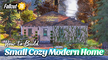 Small Cozy Modern Home CAMP Tutorial #fallout76