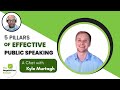 A chat with kyle murtagh the 5 pillars of effective public speaking