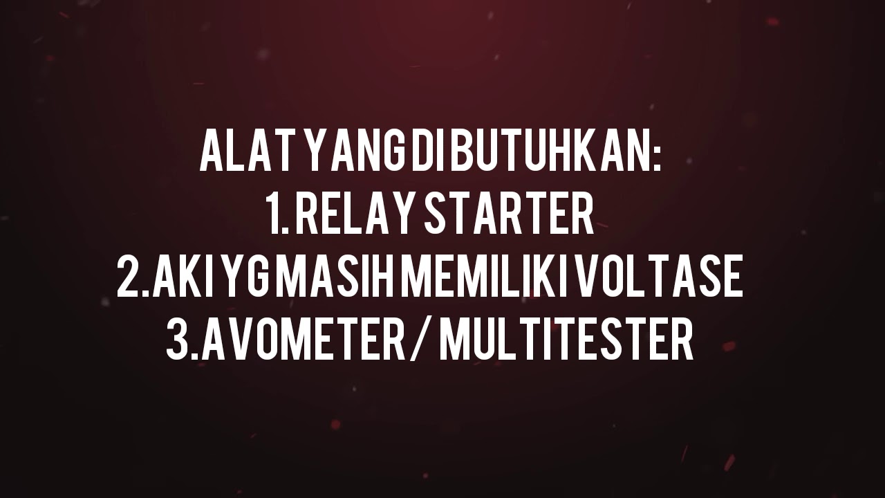 Cara mengecek relay starter 5 kaki Honda ESP YouTube