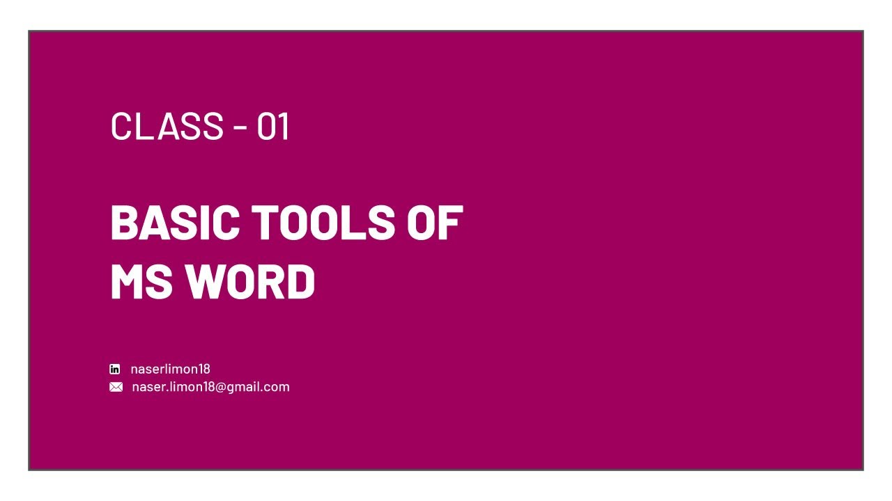 Basic Tools Of MS Word Beginner s Guide Of MS Word YouTube description-of-ms-word-youtube
