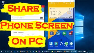 how to share  phone Screen on PC with USB cable | كيفية عرض شاشة الهاتف على الكمبيوتر عن طريق usb