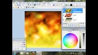 LazPaint - Drawing fire