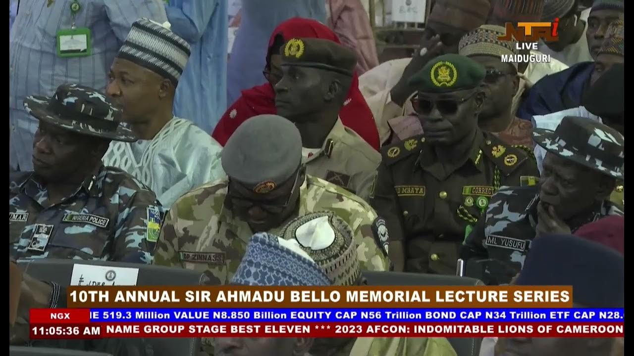 10th Annual Sir Ahmadu Bello Memorial Lecture Series | 27th January 2024 |  NTA