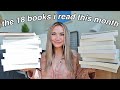 the 18 books I read in August!