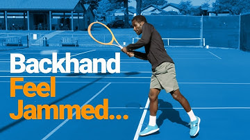 Perfect Two Handed Backhand Spacing...Never Feel Jammed again!