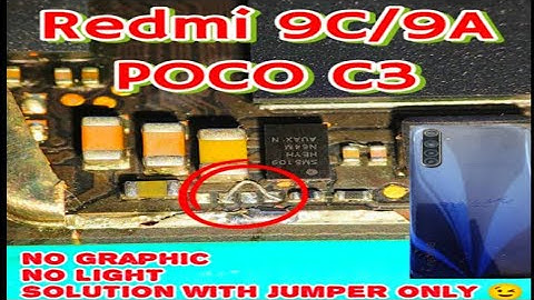 poco C31 Redmi 9c No light No graphics problem Solution💥💥Poco c3 lighting problem fix|