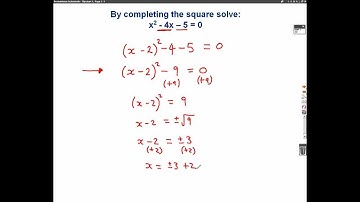 Solving by completing the square mathscast