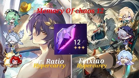 E0 Dr.ratio Hypercarry & E0S1 Feixiao Hypercarry | Memory Of chaos 12 | Honkai Star Rail 3.1