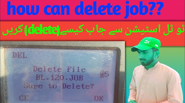How to delete job in total station / how can delete job in total station / delete job in total