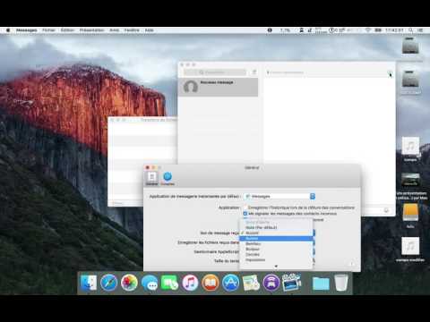 Tuto présentations et utilisation de l'application message sur Mac