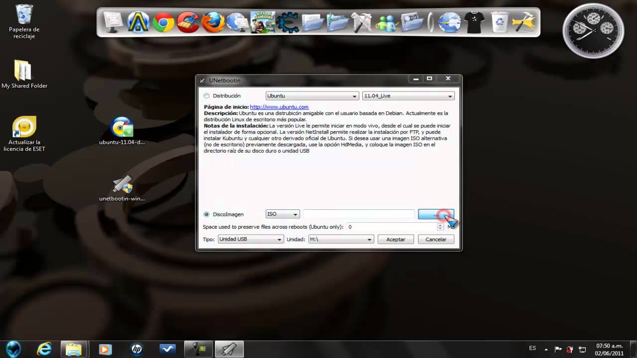 Instalar linux en usb