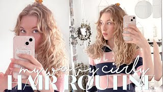 My natural wavy/curly hair routine